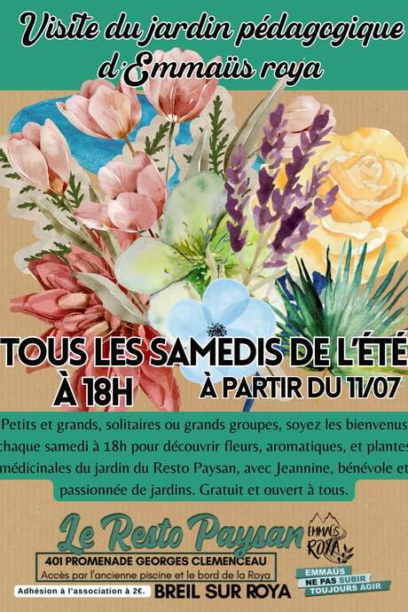 Resto paysan: Visite du jardin pédagogique d'Emmaus Roya