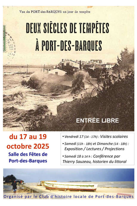 Exposition : Deux siècles de tempêtes à Port-des-Barques