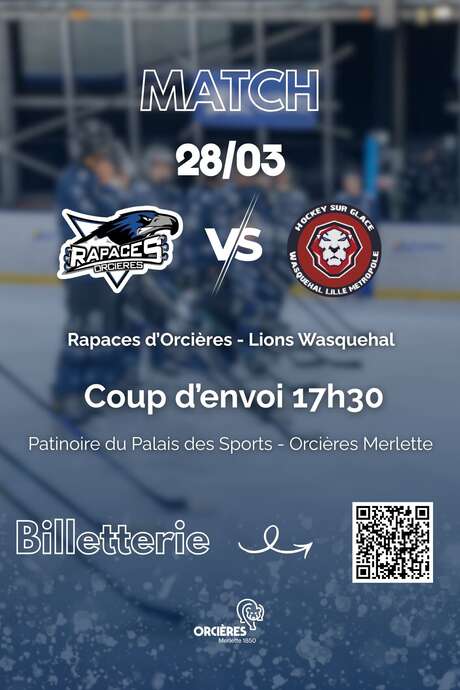 Match de hockey - Rapaces d'Orcières