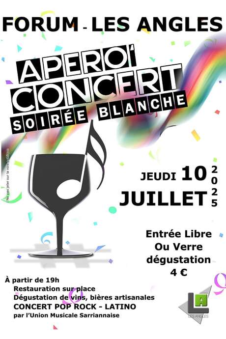 Apéro concert, soirée blanche