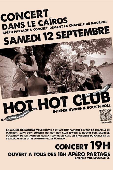 Cocktail Reception and Concert with the Hot Hot Club of Saorge