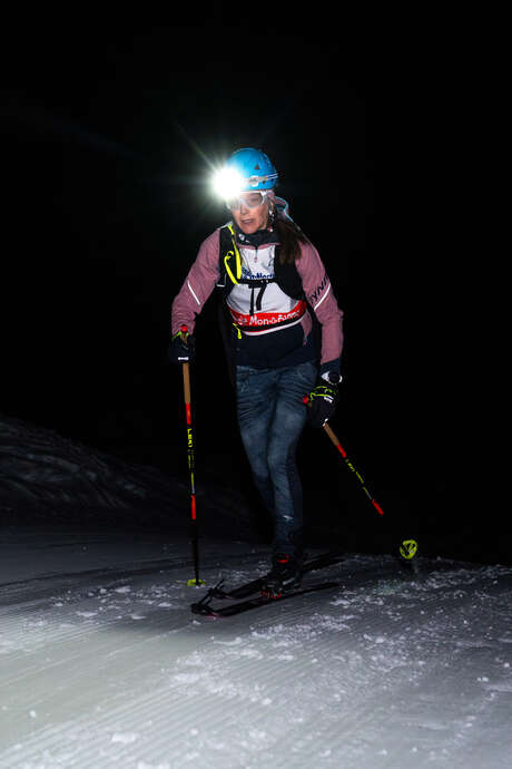 Signal Express : montée sèche de ski de randonnée en nocturne