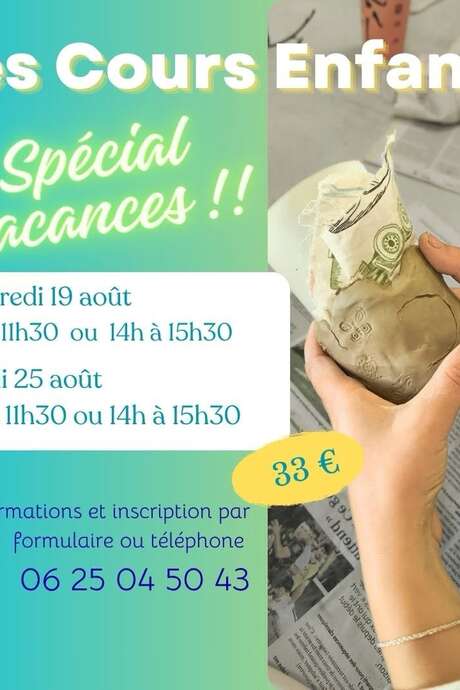 Cours de poterie enfants