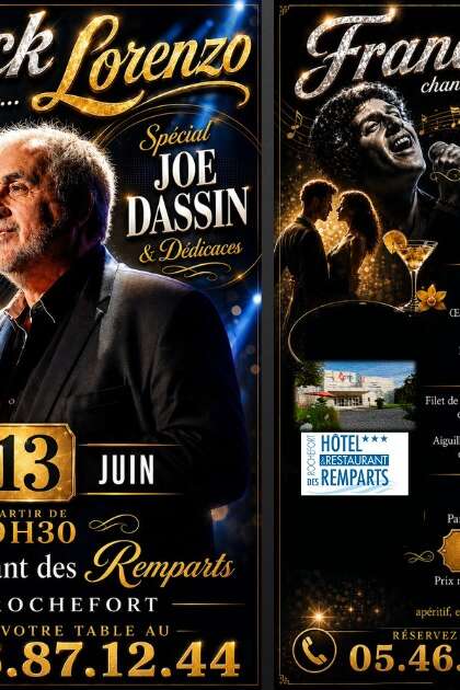 Special Joe Dassin Dinner Concert with Franck Lorenzo