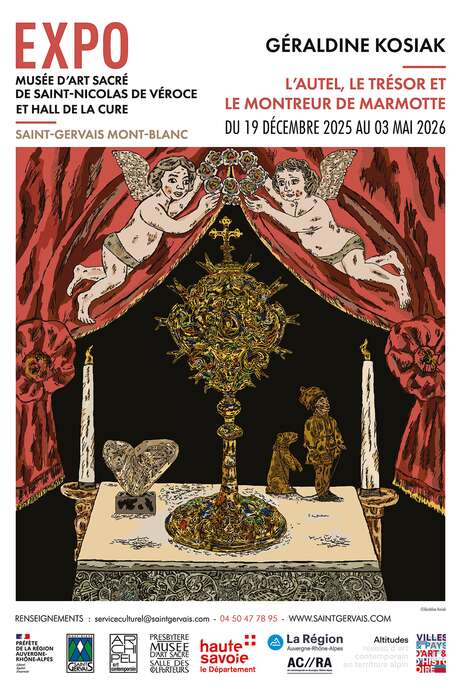 Exposition "L'autel, le trésor et le montreur de marmotte" de Géraldine Kosiak