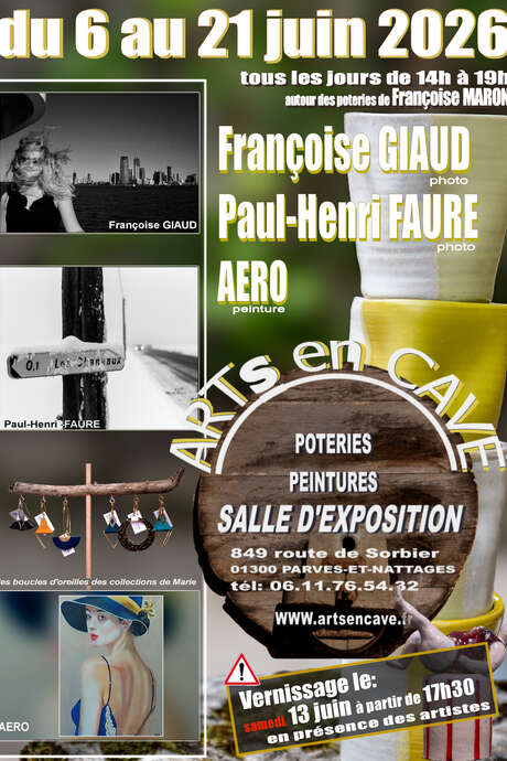 ARTs EN CAVE - Expo Photos, Peinture, Poterie et Céramique