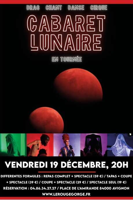 Cabaret lunaire : Drag, chant, danse, cirque