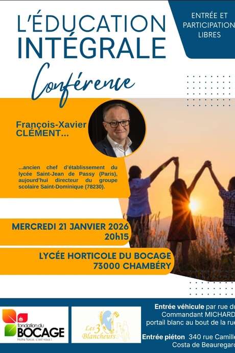 Conférence : l'éducation intégrale