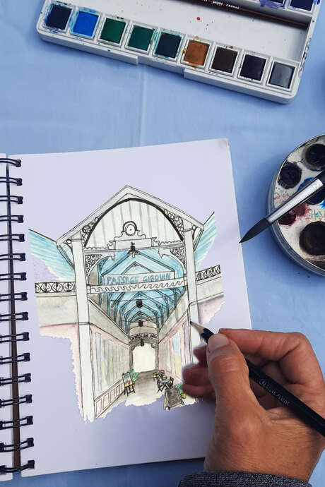 Atelier Balade Carnet de voyage Vichy Thermal
