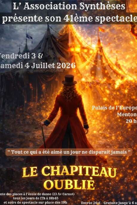 Dance school show: "Le chapiteau oublié" (The forgotten big top)