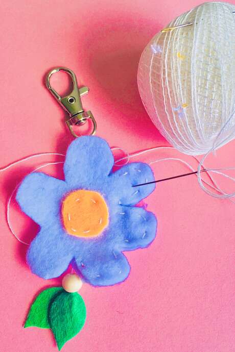 Porte-clé fleur - Atelier Juniors dès 7 ans