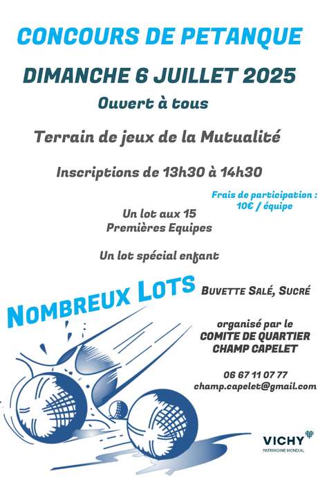 Concours de pétanque