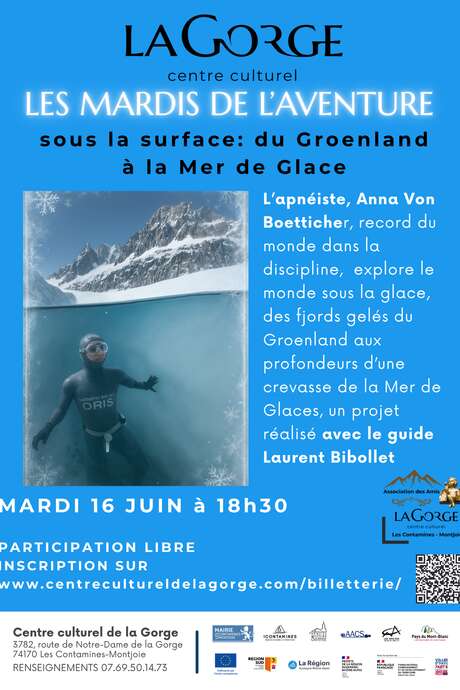 Les mardis de l'aventure : sous la surface, du Groenland à la Mer de Glace