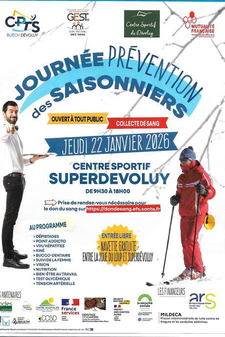 Journée prévention santé et collecte de sang