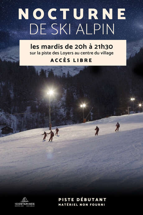 Nocturne de ski alpin