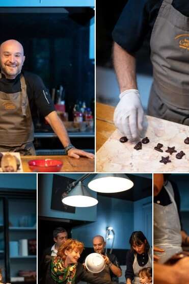 Atelier mendiants de Noël avec la chocolaterie Castelain