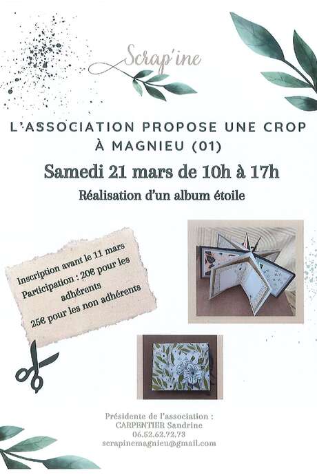 Atelier de scrapbooking : réalisation d'un album étoile