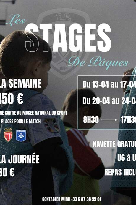 Les stages de Pâques du FC Beausoleil