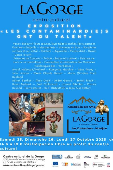 Exposition "Les Contaminard(e)s ont du talent" au Centre Culturel de la Gorge