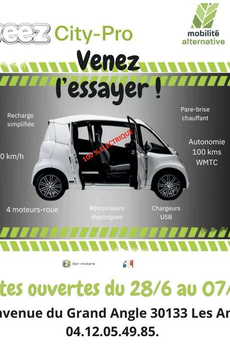 Présentation officielle de la micro voiture 100% électrique WEEZ