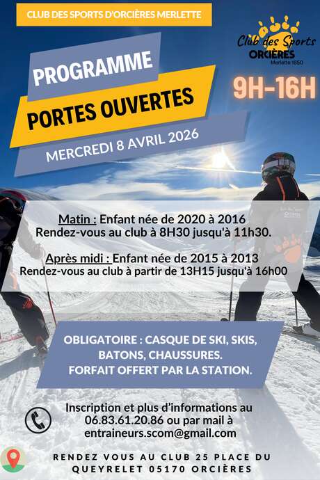 Journée portes ouverte au Club des Sports !