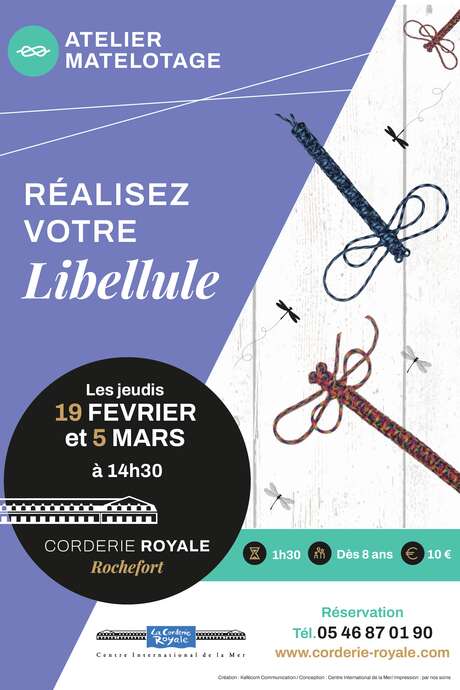 Atelier matelotage : Libellule