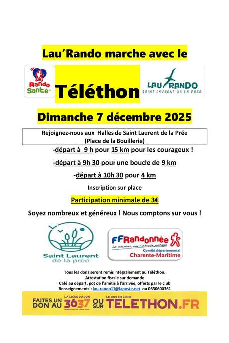 Walks for the 2025 Telethon