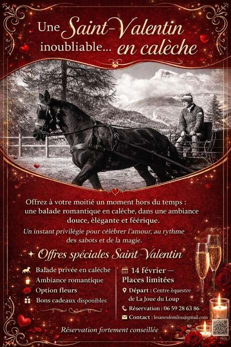 Une Saint-Valentin en calèche