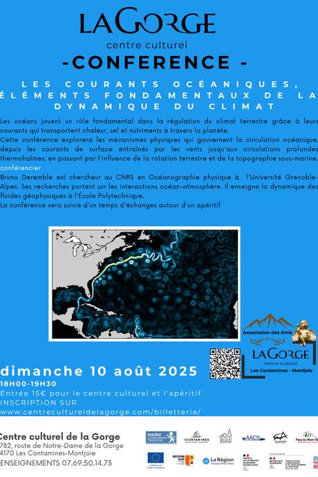 Conférence "Les courants océaniques, éléments fondamentaux de la dynamique du climat"