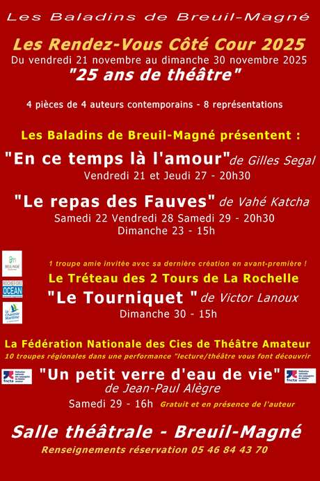 Les Rendez-Vous côté cour : 25 ans de théâtre