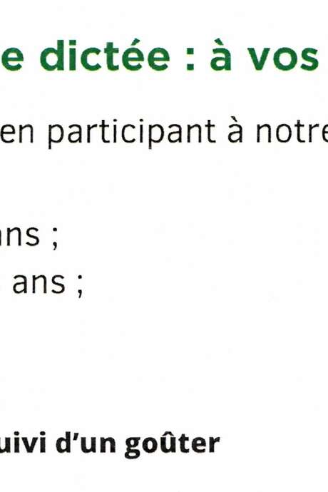 Grande dictée annuelle de la médiathèque de Tende