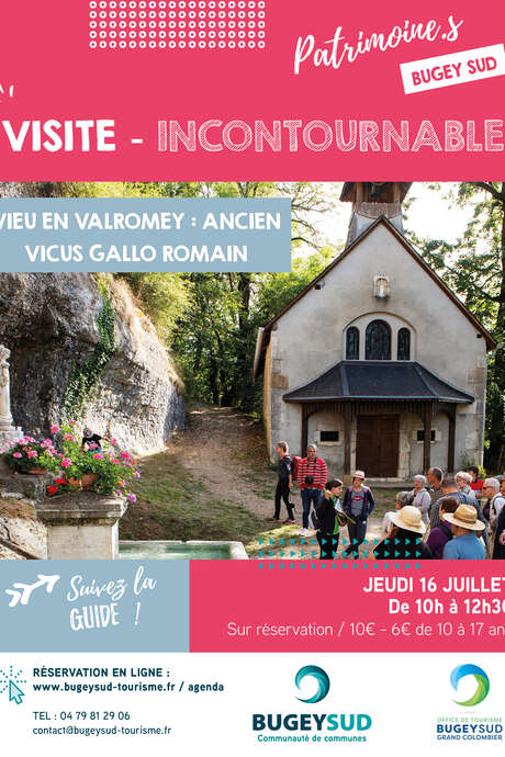 Visite guidée de Vieu-en-Valromey, ancien vicus gallo-romain