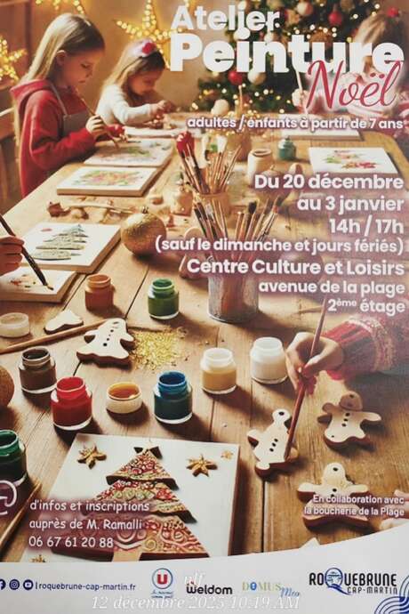 Laboratorio di pittura natalizia