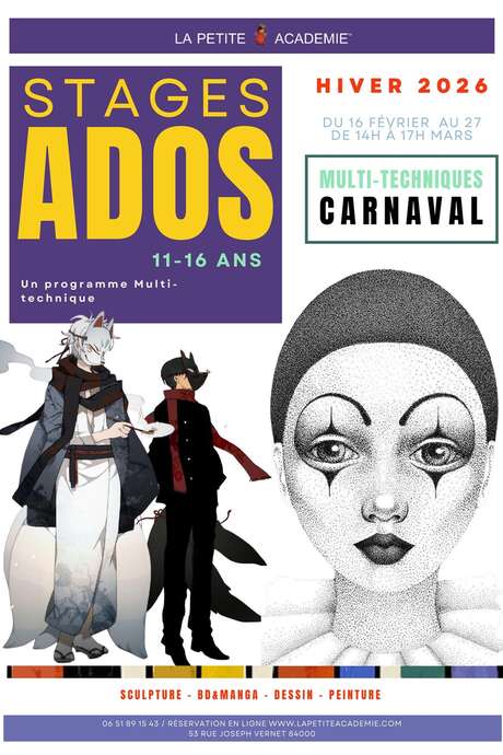 Stages ados à La Petite Académie durant les vacances d'hiver