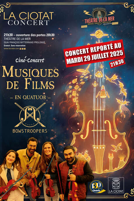 Film concerto: Quartetto Bowstroopers