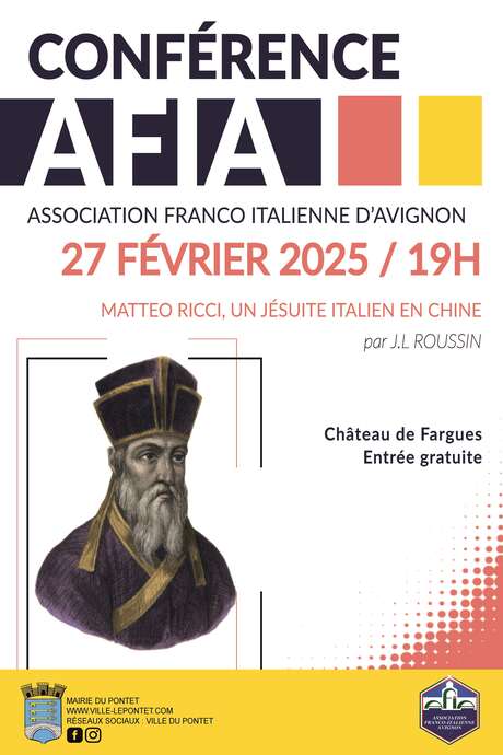 Conférence "Matteo Ricci, un jésuite italien en Chine"