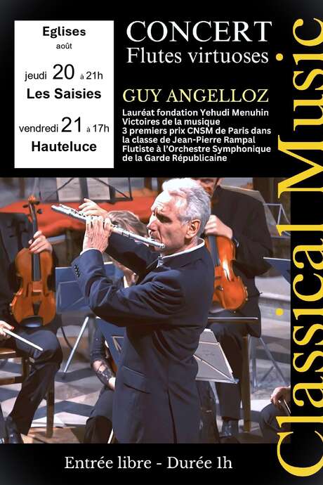 Concert de flûtes virtuoses - Guy Angelloz Hauteluce