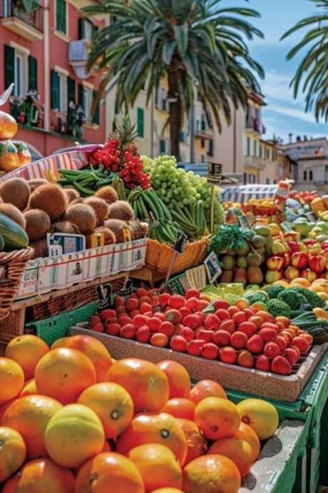Morning at Bordighera Market