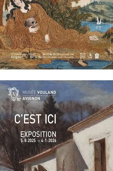 Visite guidée des expositions "C'est ici" et "C'est brodé"