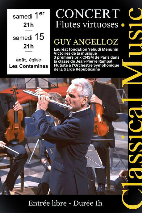 Concert de flûtes avec Guy Angelloz