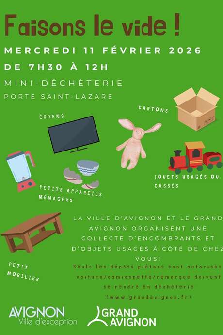 Faisons le vide ! - Mini-déchetterie