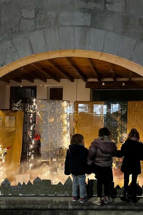 Vitrine de Noël des commerçants de Villeneuve lez Avignon