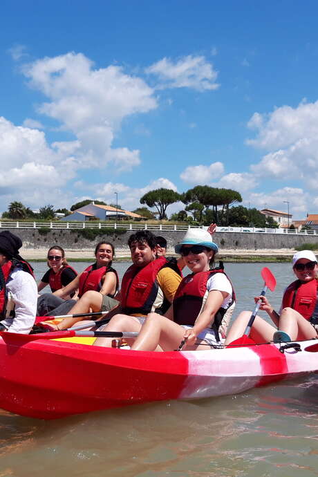 Kayak découverte 17: 2-stündige Kajakfahrt entlang der Küste der Charente