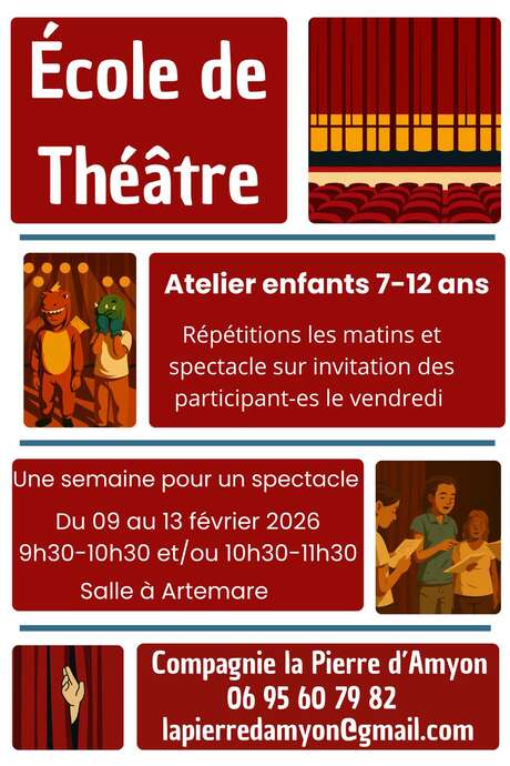 Theater workshop for children aged 7 to 12