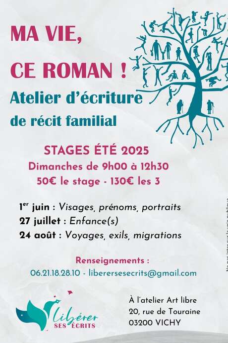 Stage écriture de récit familial