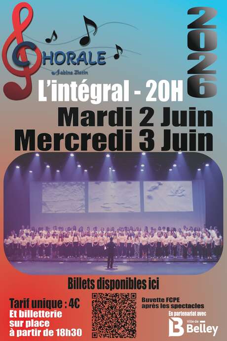 Concerts de la chorale du Collège Sabine Zlatin à l'intégral