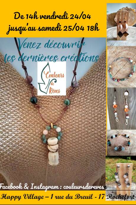 Exposition-vente : Bijoux artisanaux, Couleurs de rêves