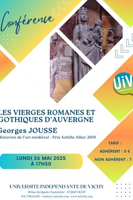 Conférence : Les vierges romanes et gothiques d'Auvergne