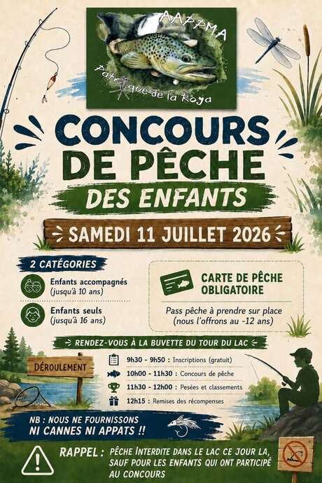 Concours de pêche pour enfants