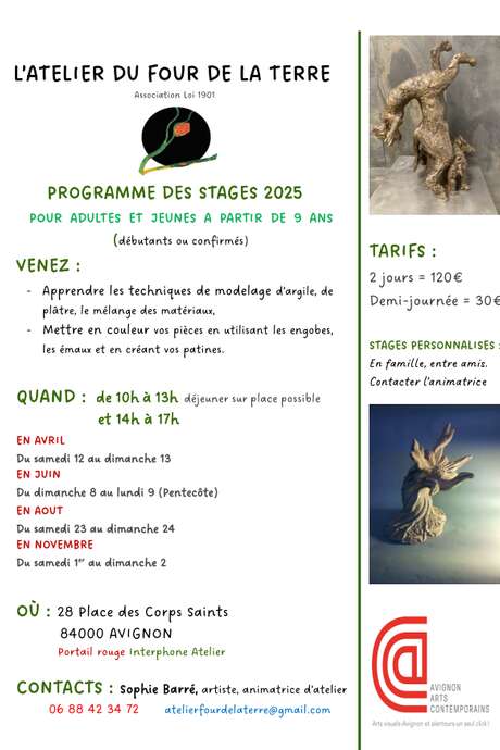 Atelier four de la Terre - Stage enfant juin